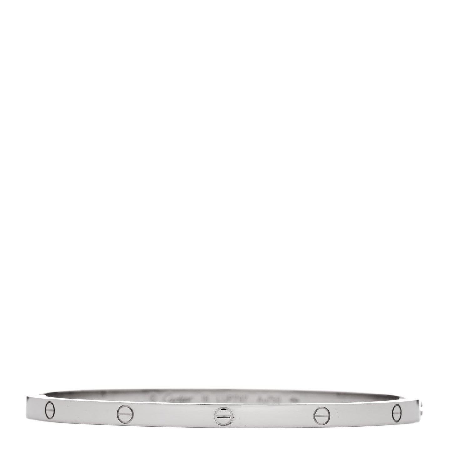18K White Gold Small LOVE Bracelet 18