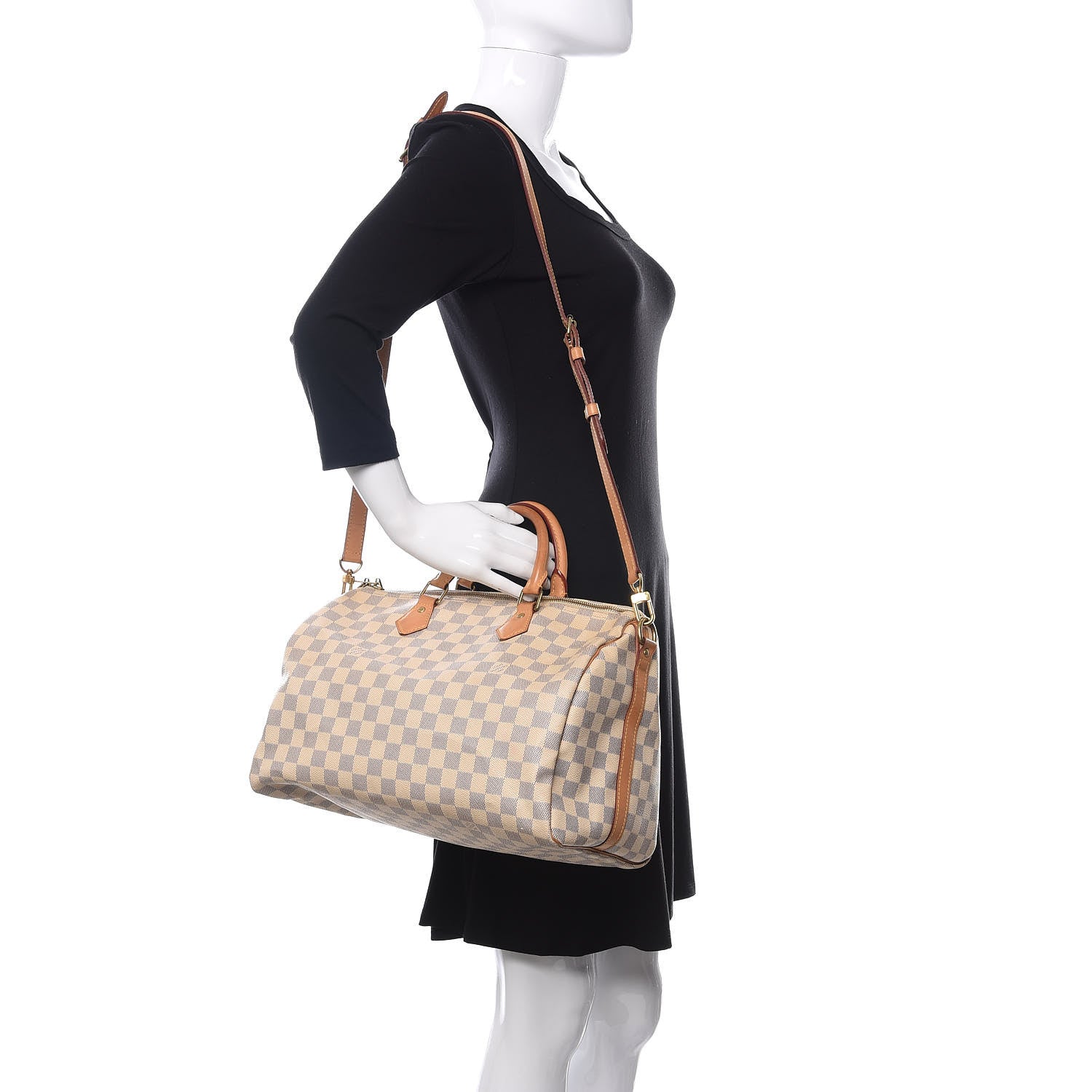 Louis Vuitton Damier Azur Speedy Bandouliere 35 2 of 10