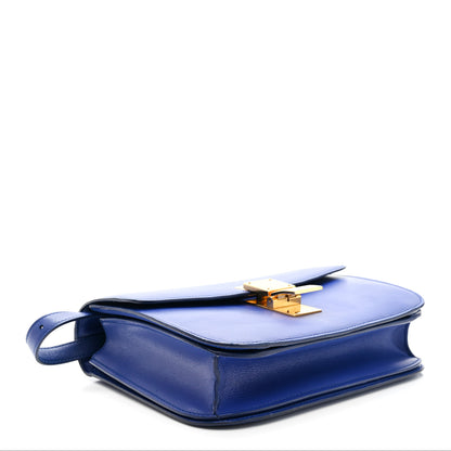 Celine Box Calfskin Medium Classic Box Flap Bag Indigo 4 of 16