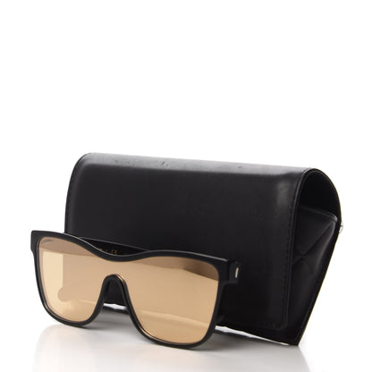 Chanel Acetate Logo Shield Sunglasses 5418 Black 8 of 8