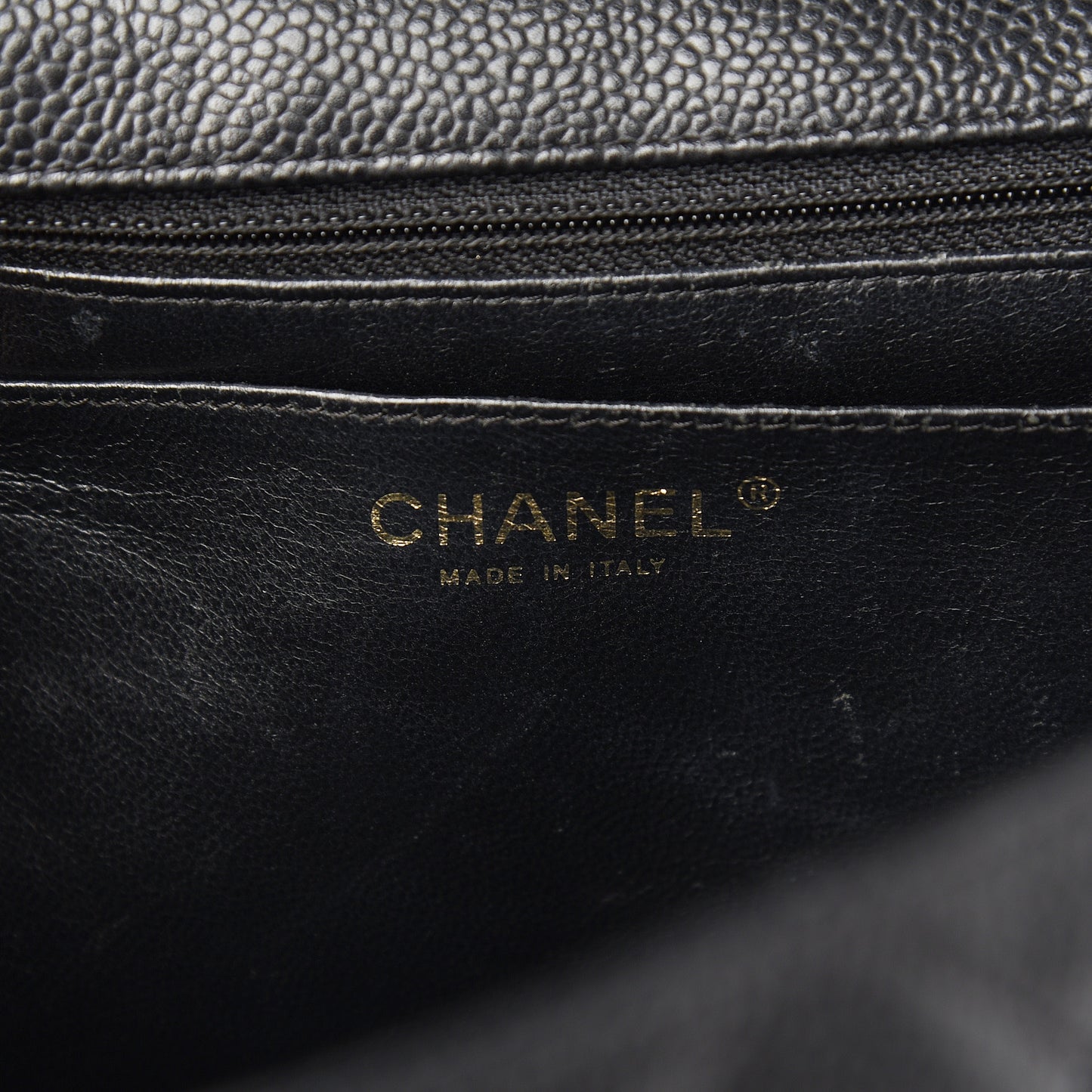 Caviar Quilted Jumbo Single Flap Black