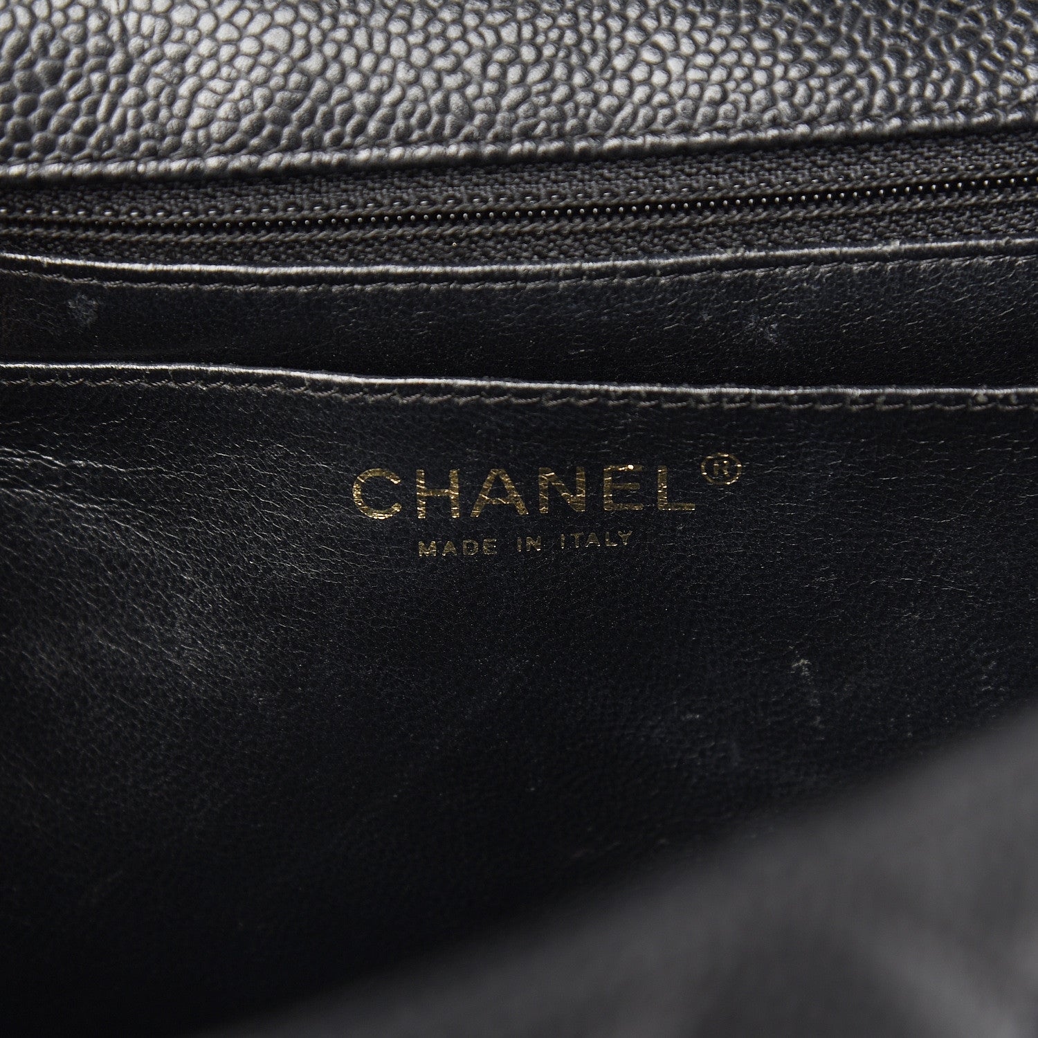 Chanel Caviar Quilted Jumbo Single Flap Black 5 of 12