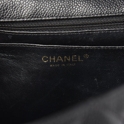 Chanel Caviar Quilted Jumbo Single Flap Black 5 of 12
