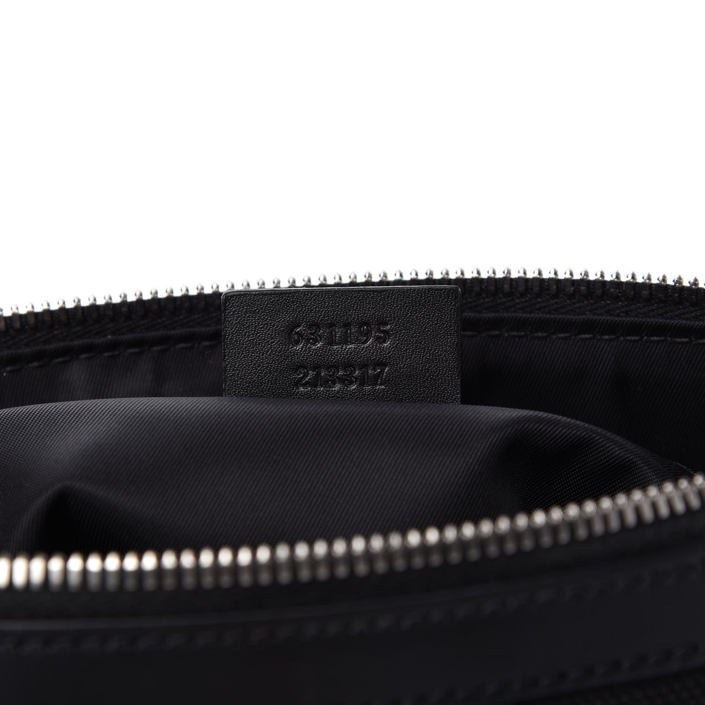 Techno Canvas Selleria Calfskin Web Small Flat Messenger Bag Black