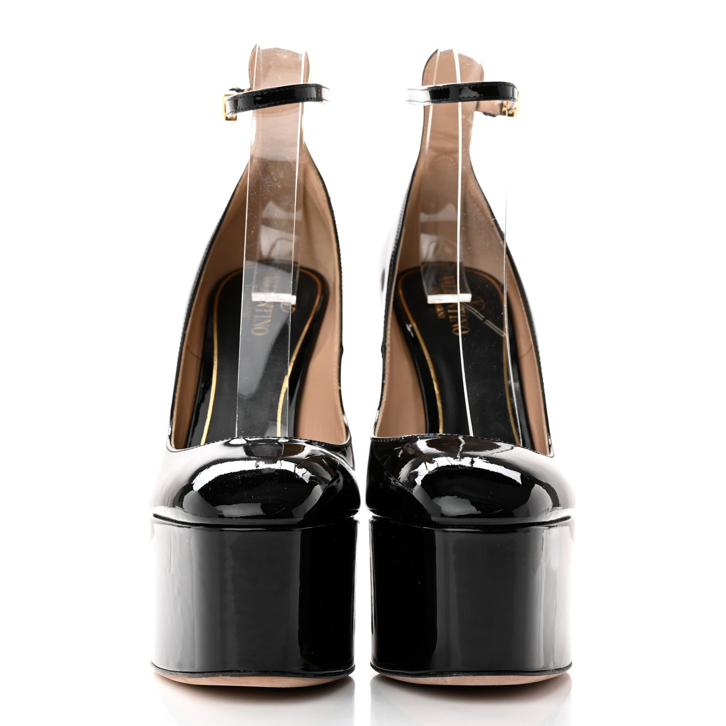 Patent Tan-Go 55/155mm Platform Pumps 38.5 Black