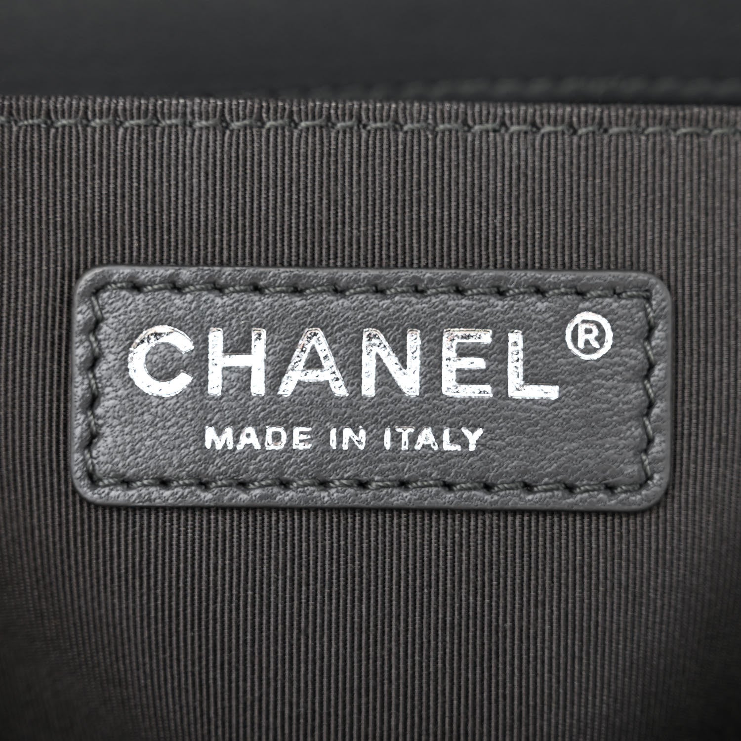Chanel Lambskin Quilted Medium Boy Flap Dark Grey 6 of 10
