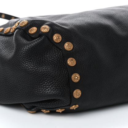 Valentino Garavani Grained Calfskin Large Studded Zodiac Tote Black 7 of 11