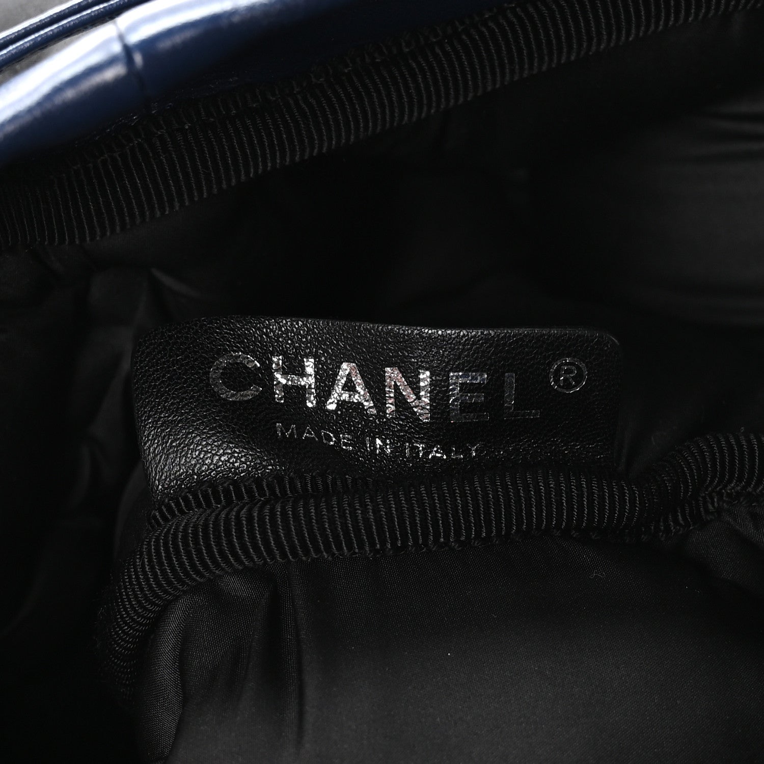 Chanel Calfskin Quilted Chesterfield Backpack Blue 7 of 11