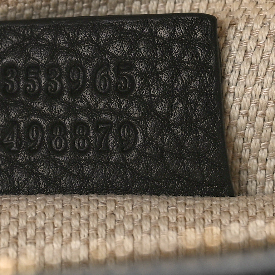 Pebbled Calfskin Mini Soho Chain Bag Black