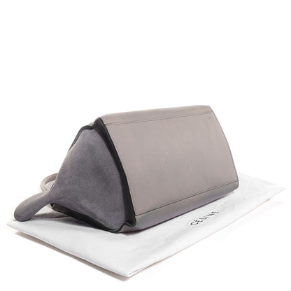 Celine Calfskin Suede Large Trapeze Smoke 4 of 9