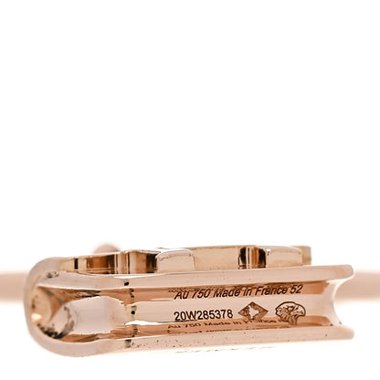 Hermes 18K Rose Gold Diamond Amulettes Constance Ring 52 6 4 of 7