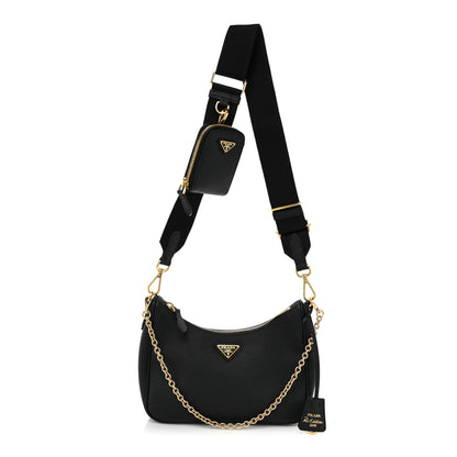 Prada Saffiano Lux Re-Edition 2005 Shoulder Bag Black 1 of 15