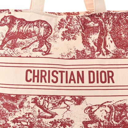 Christian Dior Canvas Dioriviera Tote Red 7 of 13