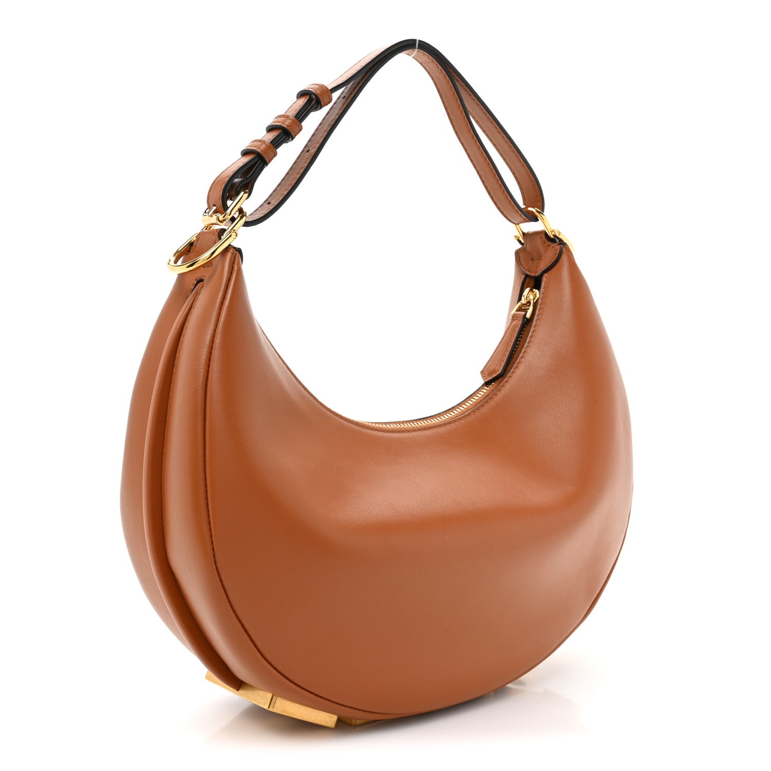 Fendi Vitello Grace Matte Small Fendigraphy Hobo Bag Brandy 3 of 9