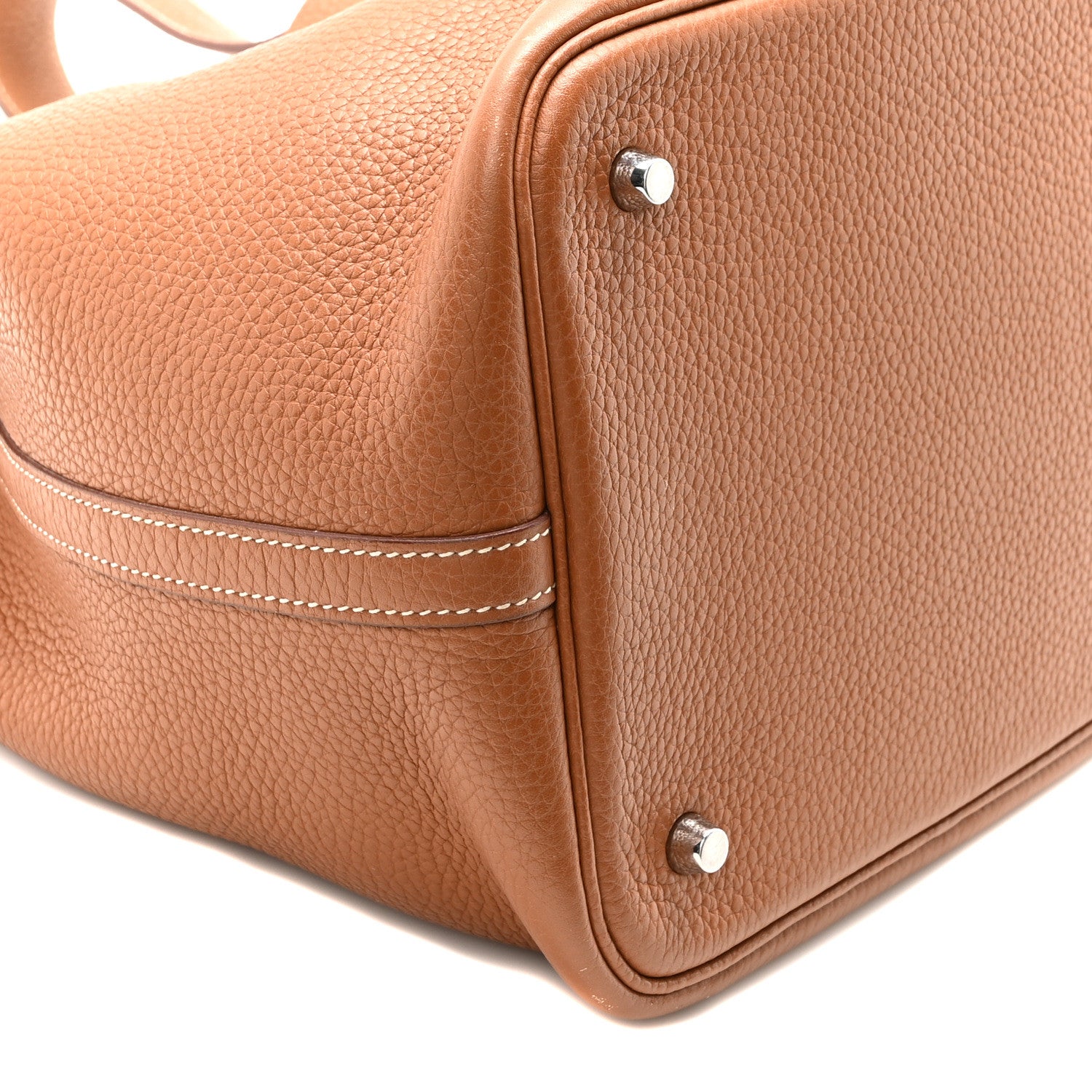 Hermes Taurillon Clemence Picotin Lock 22 MM Gold 8 of 9
