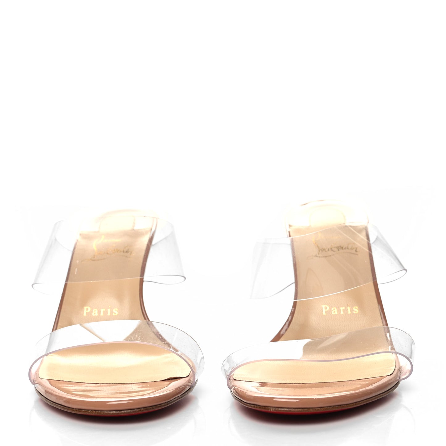 Patent PVC Just Nothing 85 Slide Sandals 38.5 Nude