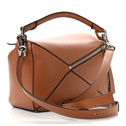 Loewe Calfskin Small Puzzle Bag Tan 3 of 9