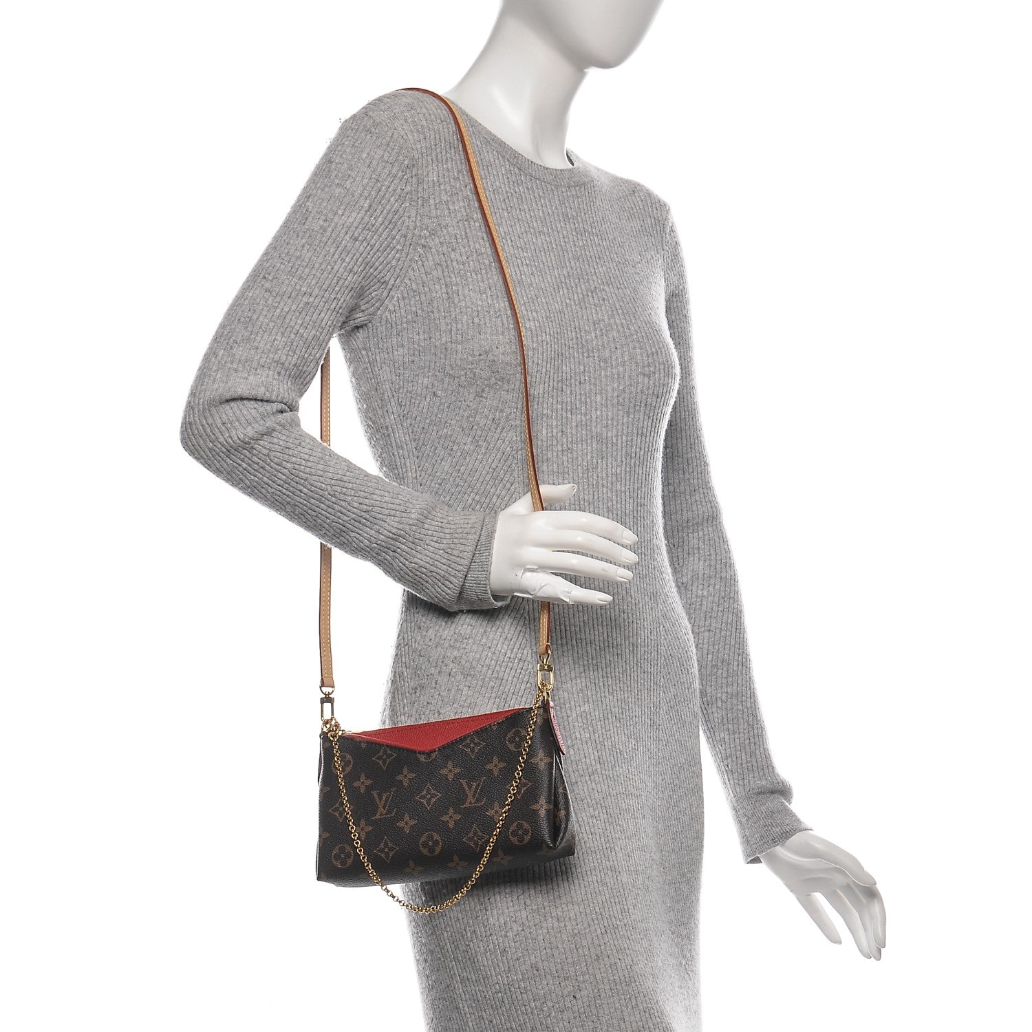 Louis Vuitton Monogram Pallas Clutch Cherry 2 of 6