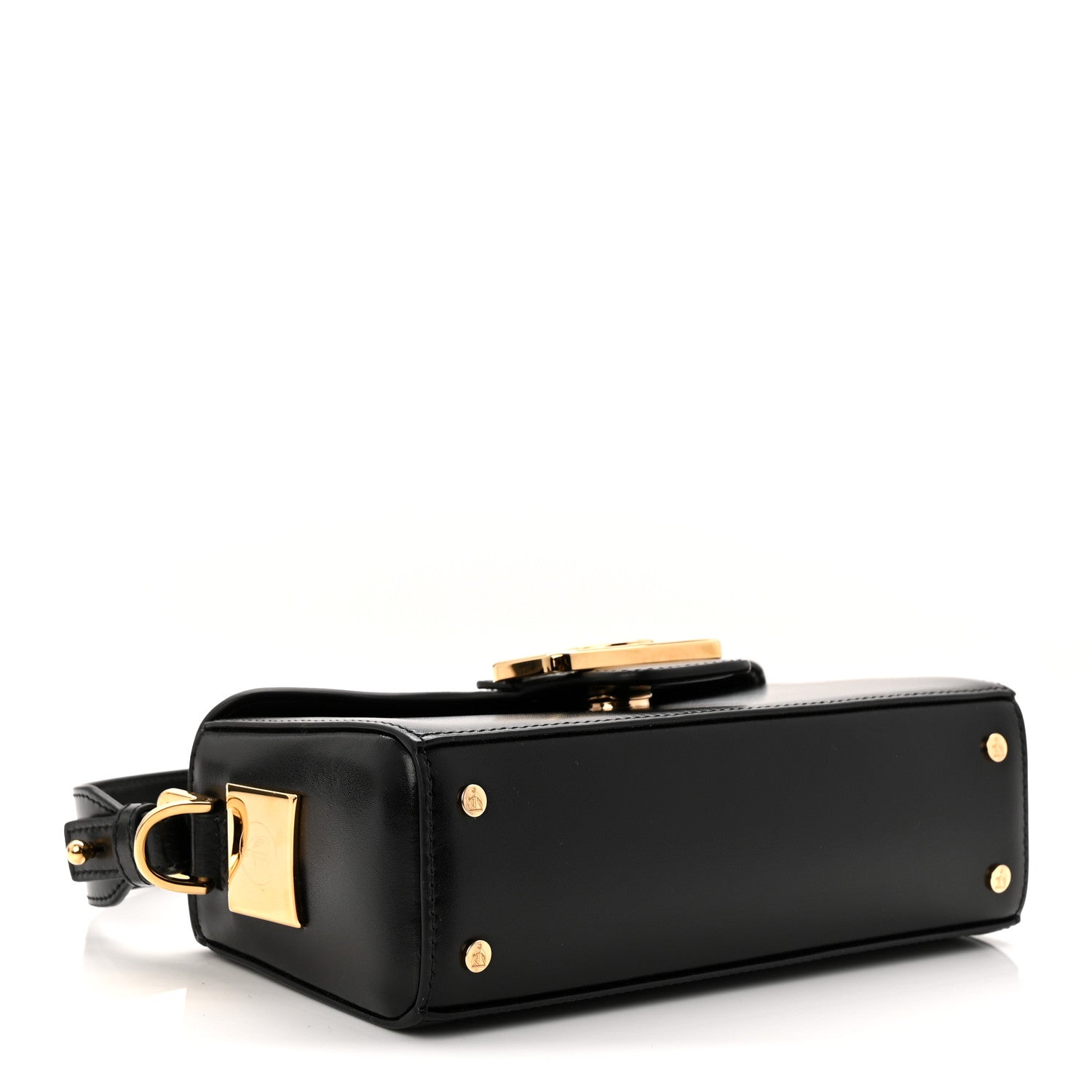 Lanvin Shiny Calfskin Nano Pencil Bag Black 4 of 10