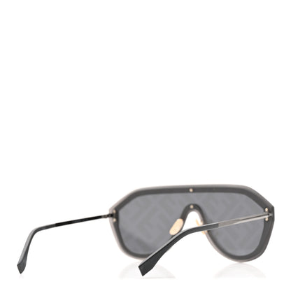 Fendi FF Fabulous Shield Sunglasses FF M0039/G/S Black 4 of 7