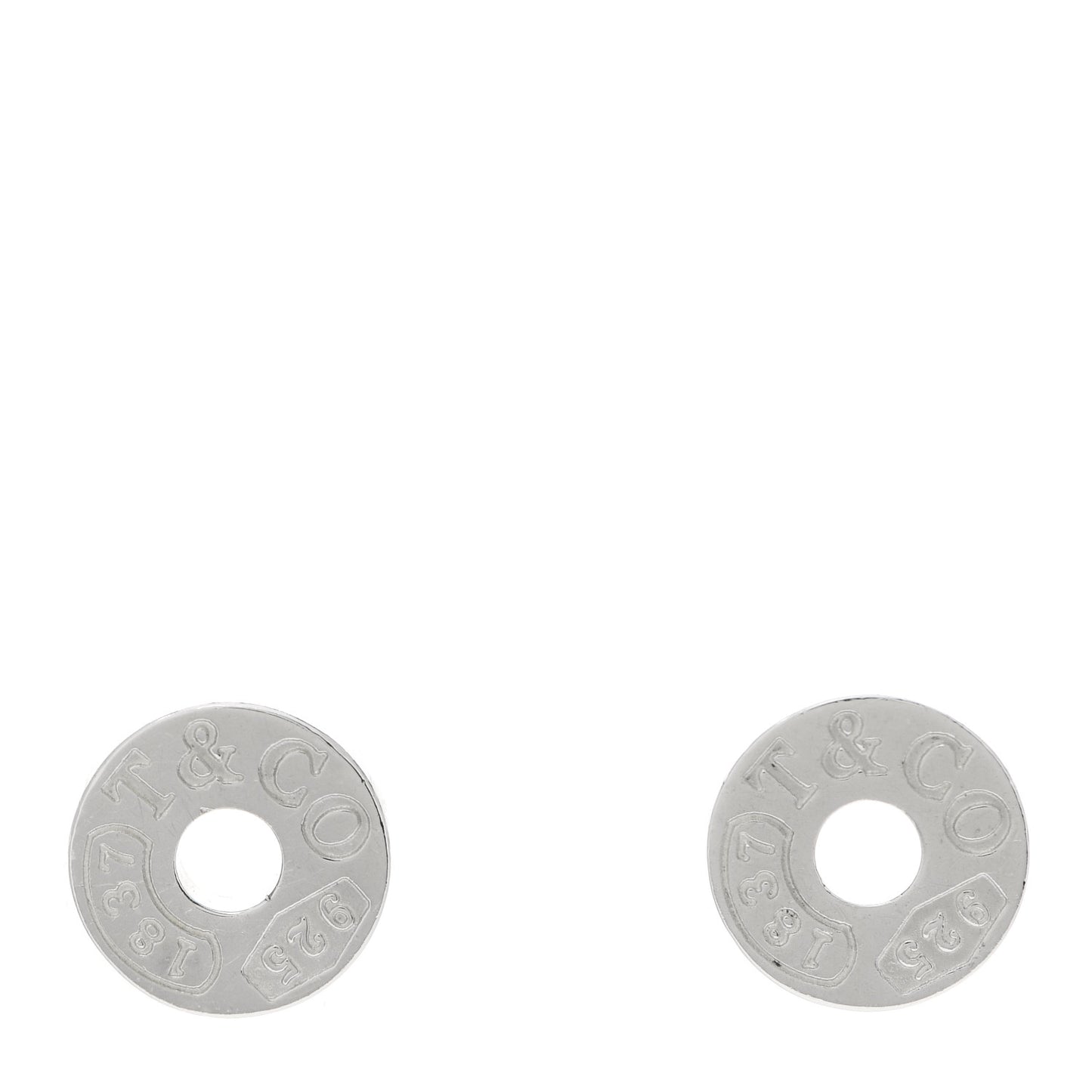 Sterling Silver 1837 Circle Earrings
