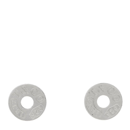 Tiffany Sterling Silver 1837 Circle Earrings 1 of 5