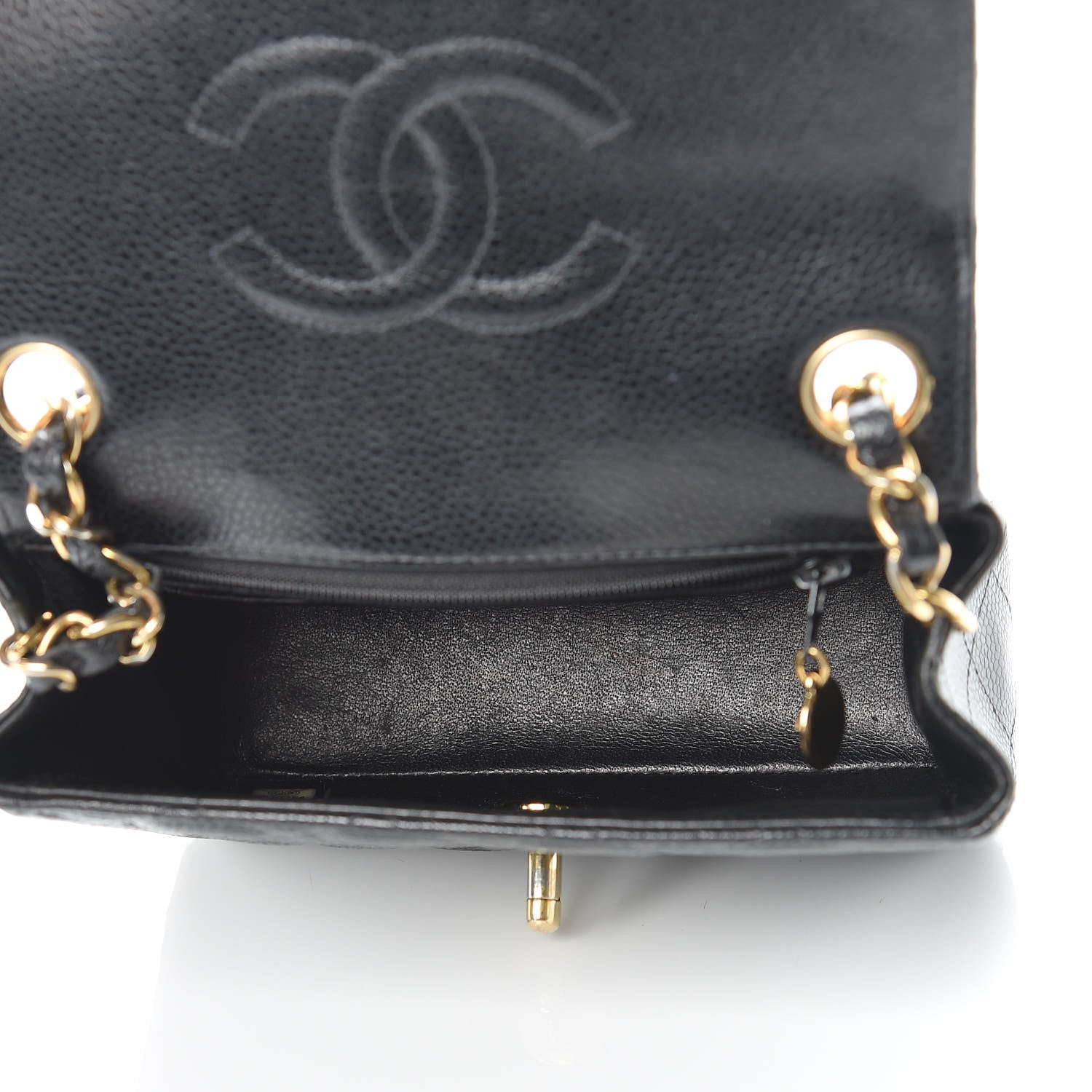 Chanel Caviar Quilted Mini Square Flap Black 5 of 16