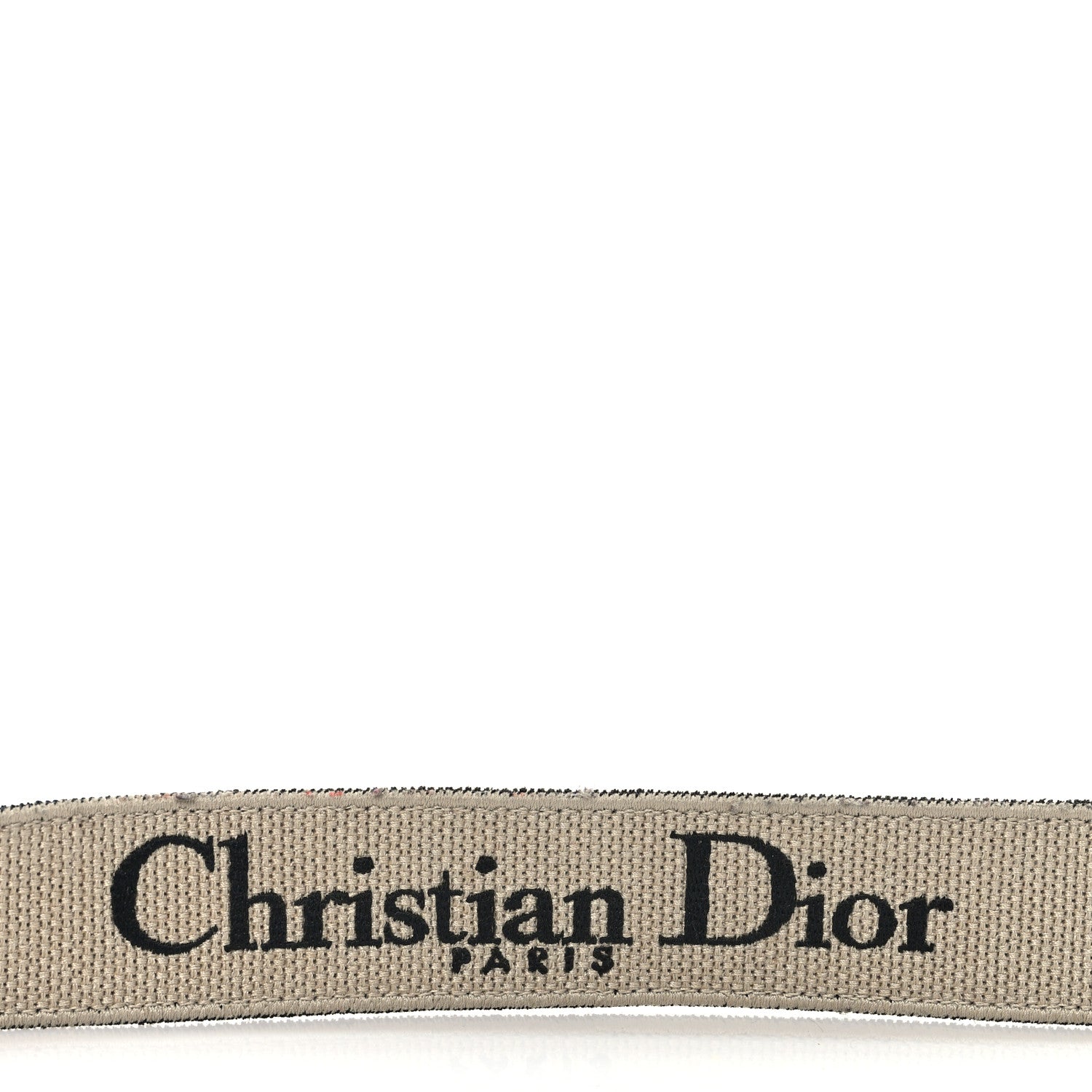 Christian Dior Canvas Embroidered Shoulder Strap Blue 5 of 8