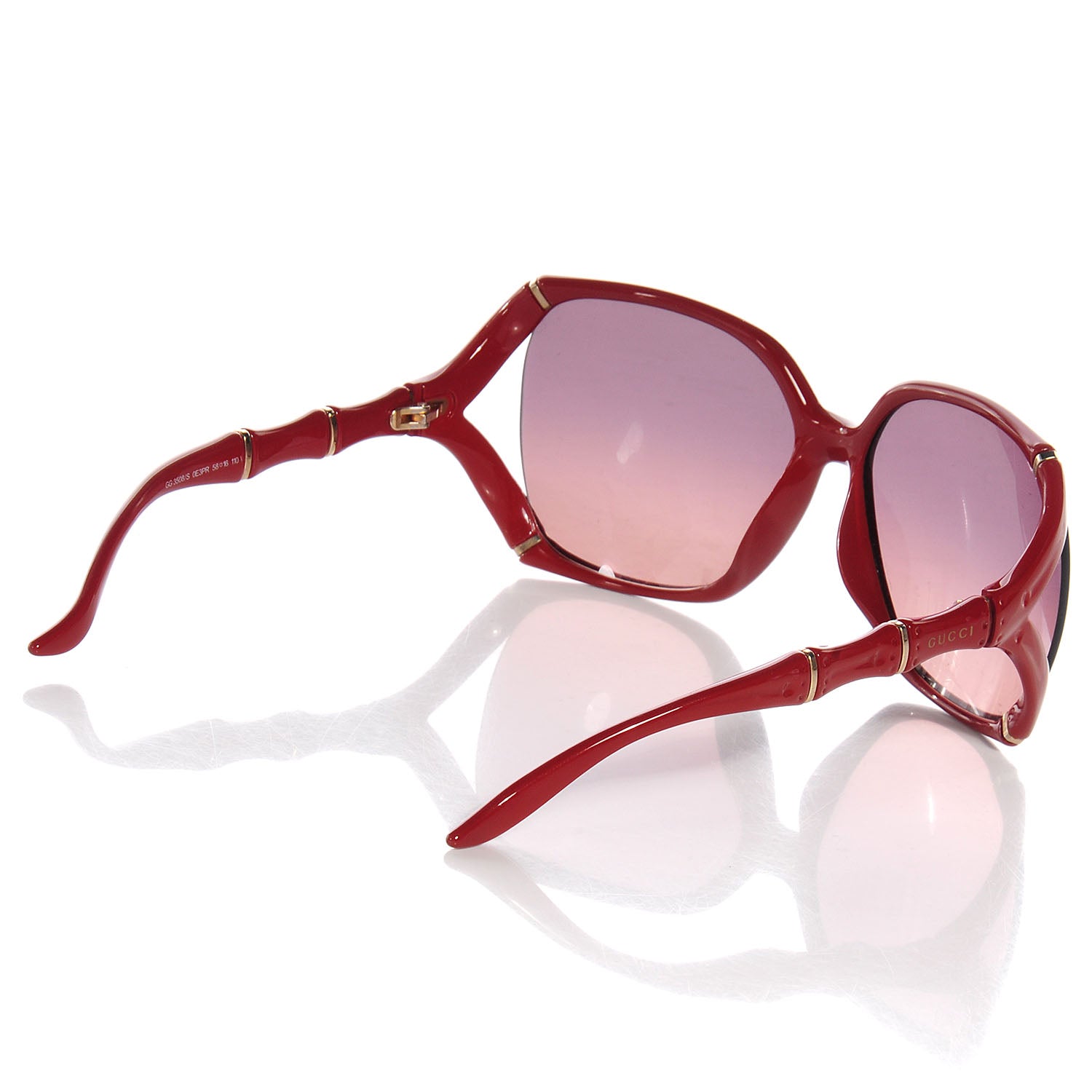 Gucci Gradient Bamboo Sunglasses GG 3508/S Red 2 of 5
