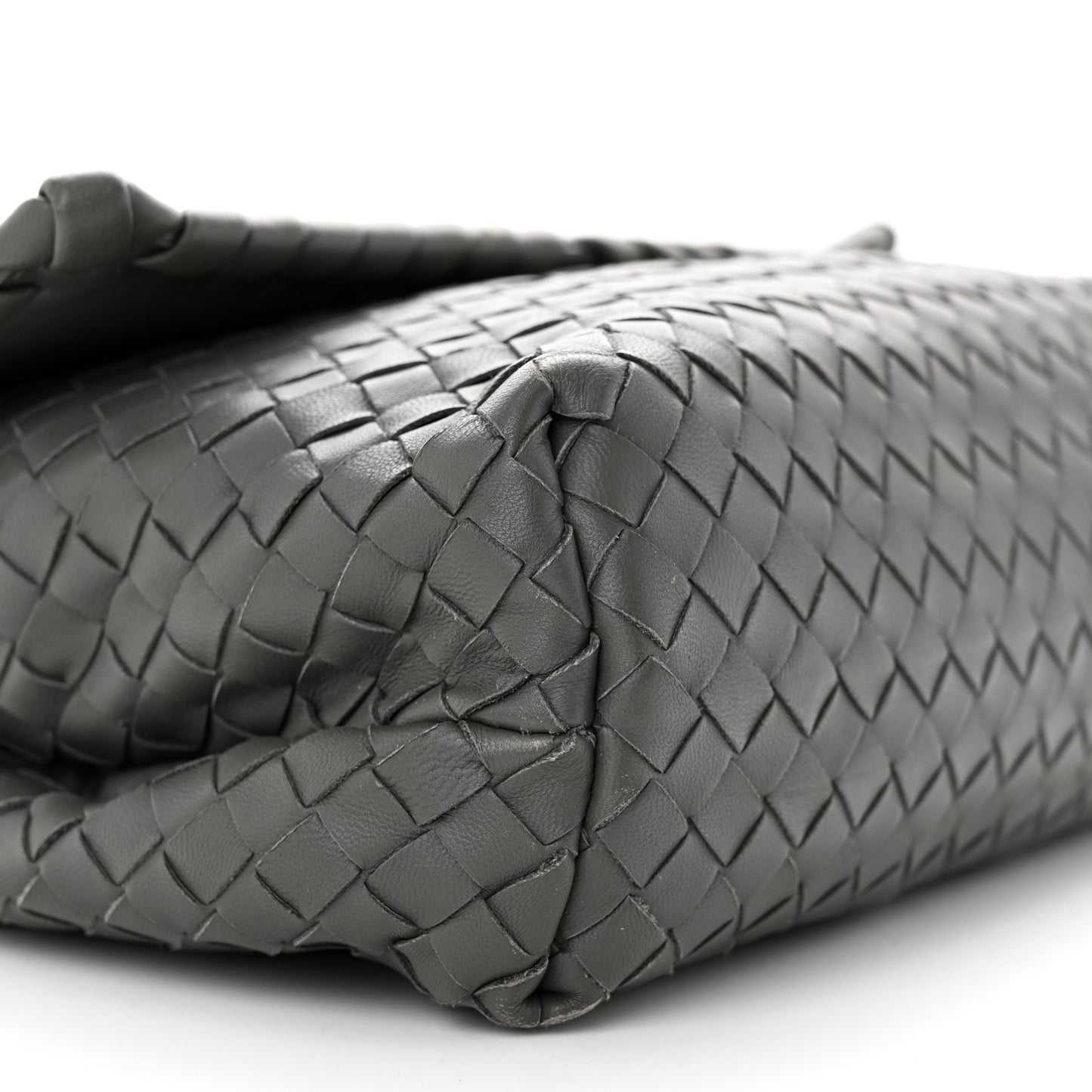Nappa Intrecciato Medium Olimpia Bag Steel