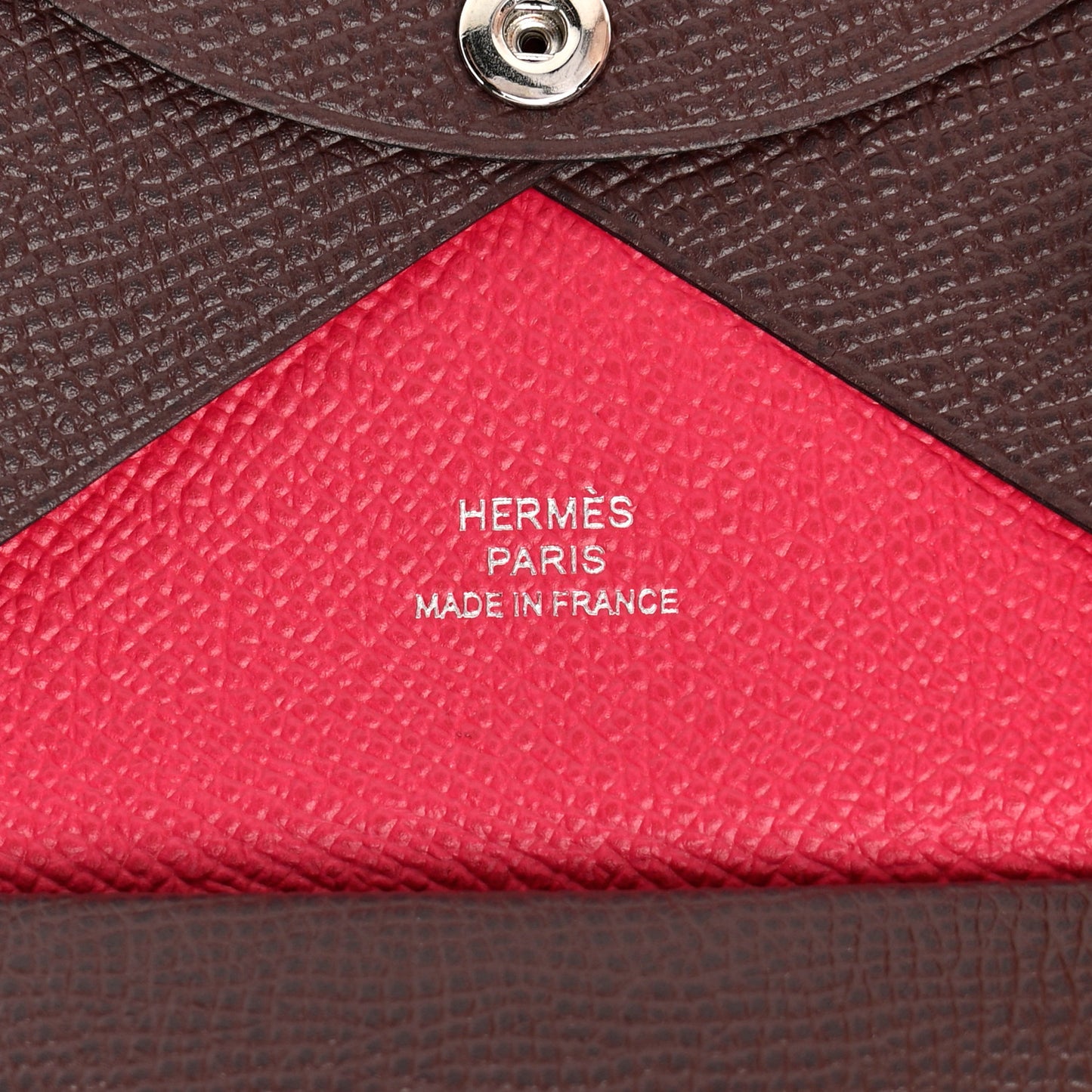 Epsom Verso Calvi Duo Card Case Rouge Sellier Framboise