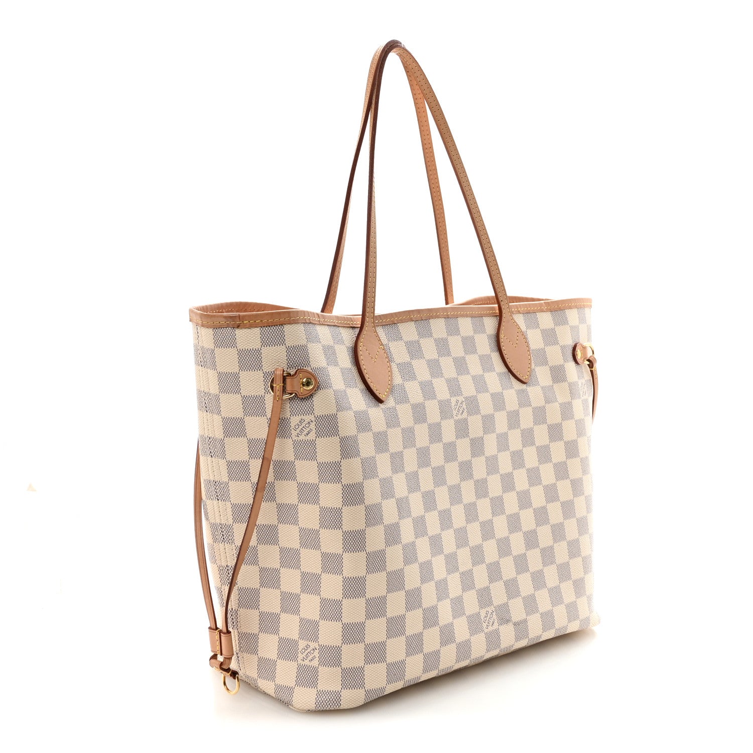 Louis Vuitton Damier Azur Neo Neverfull MM Rose Ballerine 3 of 9