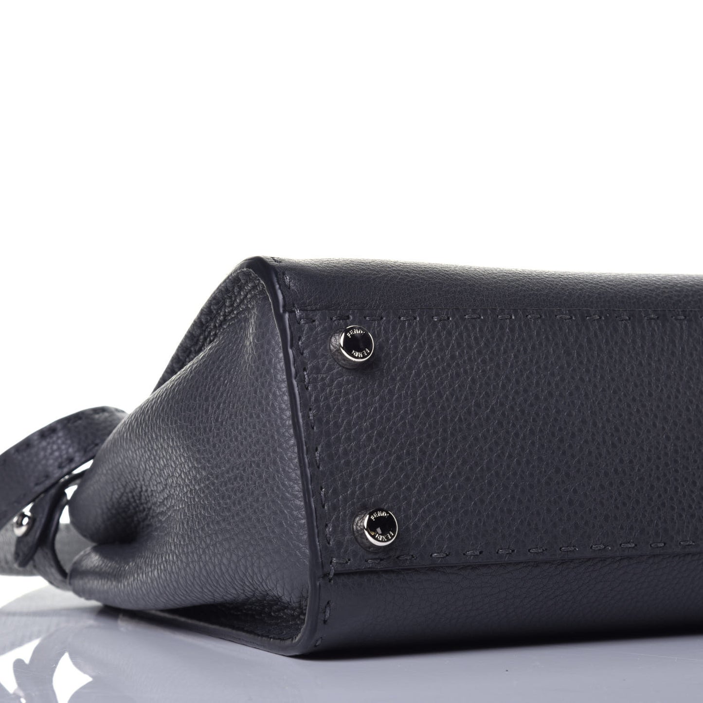 Cuoio Romano Selleria Bi-Color Medium Peekaboo Iconic Satchel Asfalto Latte