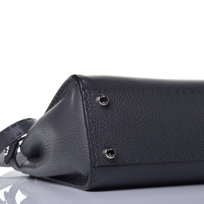 Fendi Cuoio Romano Selleria Bi-Color Medium Peekaboo Iconic Satchel Asfalto Latte 8 of 9
