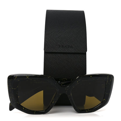 Prada Acetate Symbole Sunglasses SPR 14Z Black Marble 7 of 7