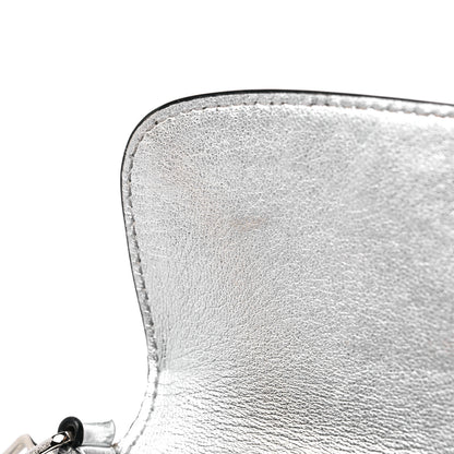 Prada Spazzolato Cleo Flap Shoulder Bag Argento 12 of 16