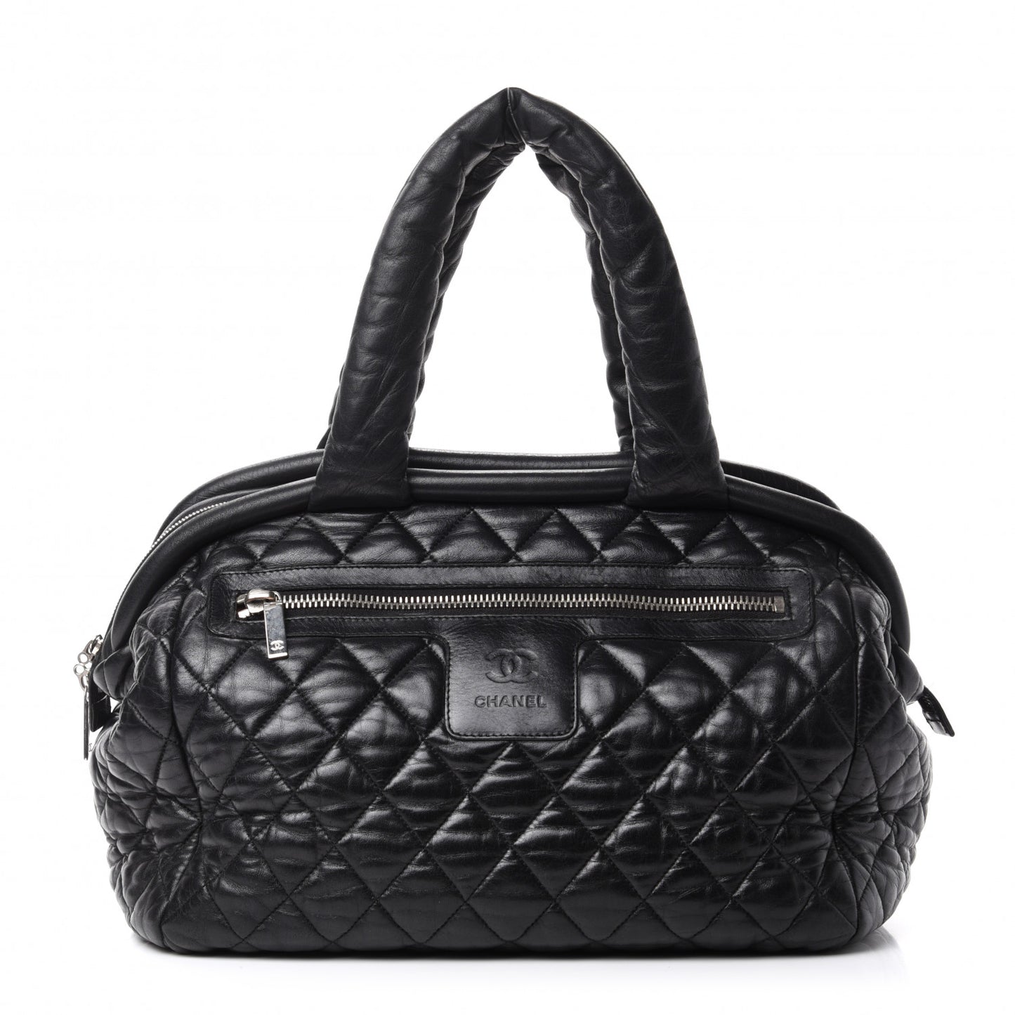 Lambskin Coco Cocoon Bowler Black