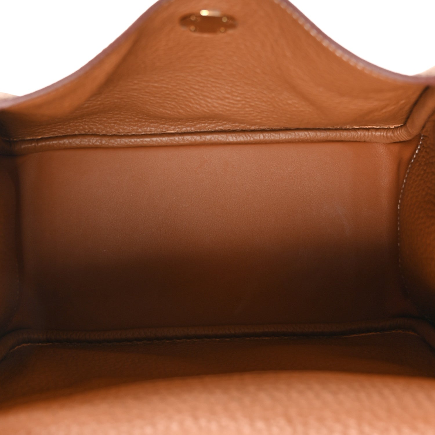 Hermes Taurillon Clemence Lindy 26 Gold 5 of 11