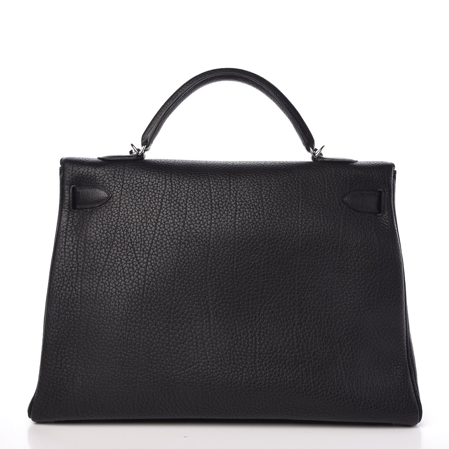 Hermes Fjord Horseshoe Kelly Retourne 40 Black Rouge H 5 of 33