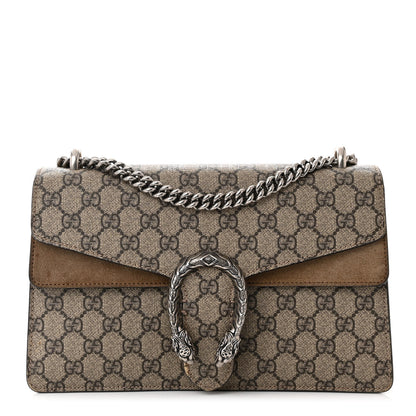 Gucci GG Supreme Monogram Small Dionysus Shoulder Bag Taupe 1 of 11
