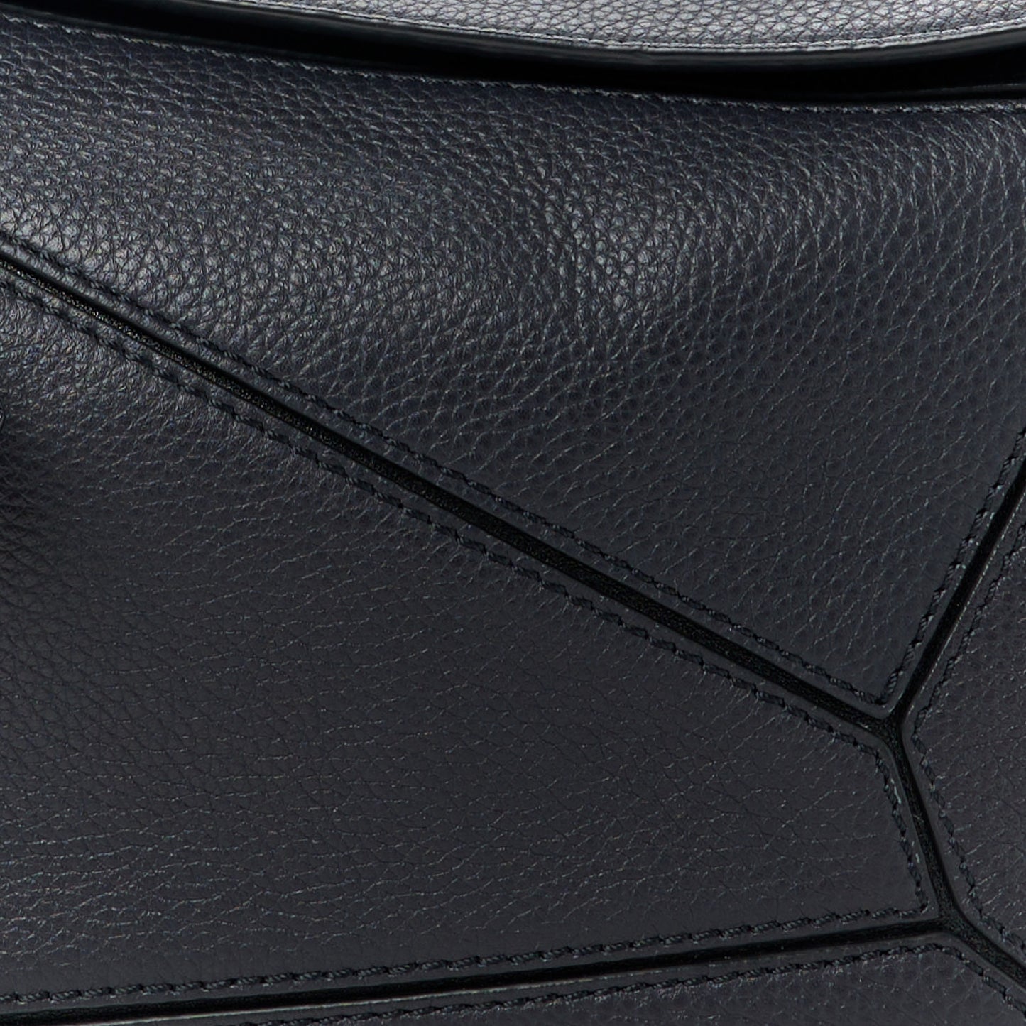 Calfskin Small Puzzle Bag Midnight Blue Black