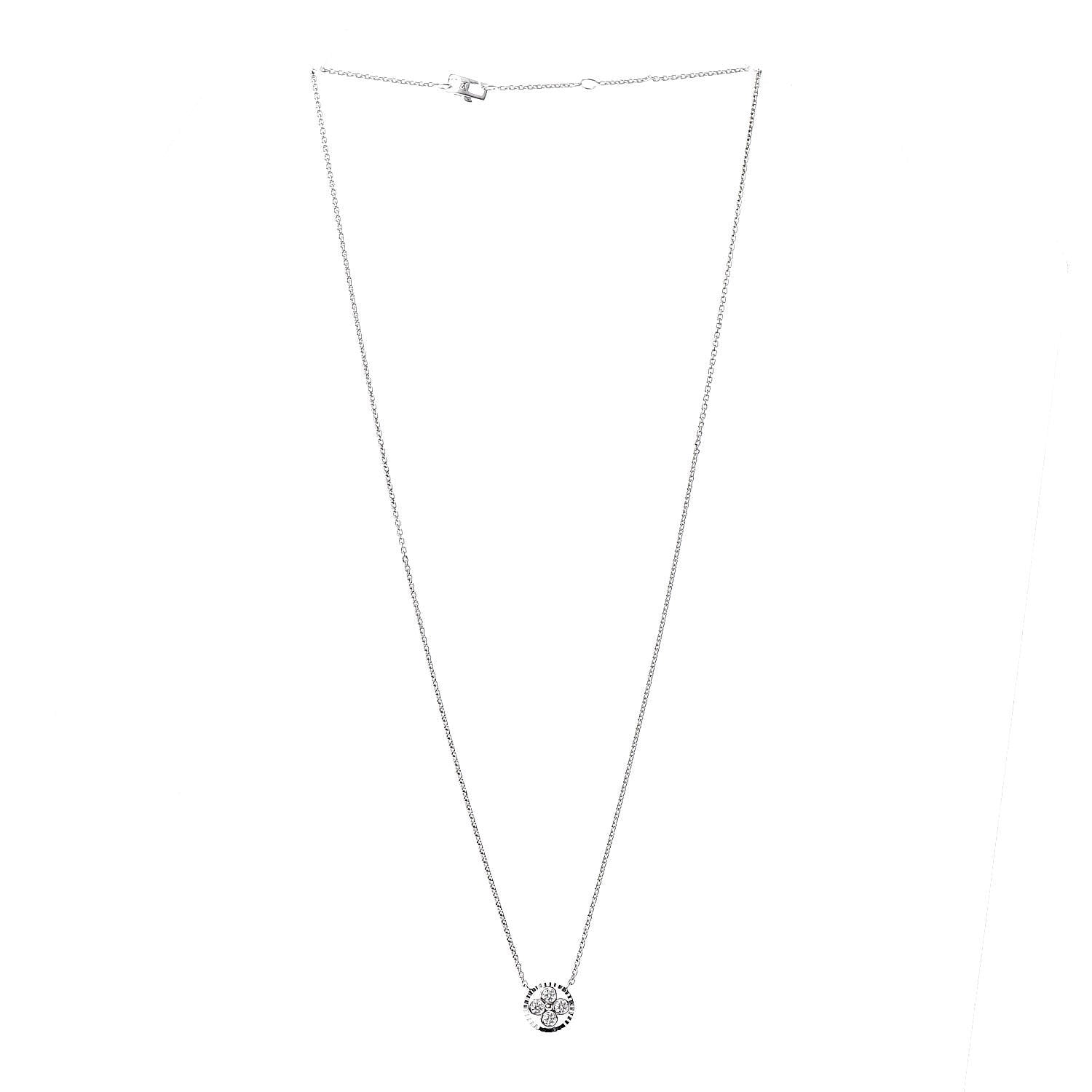 Louis Vuitton 18K White Gold Diamond Blossom BB Pendant Necklace 3 of 7