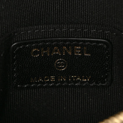 Chanel Lambskin Mini Camellia Bouquet Clutch With Chain Black 19 of 19