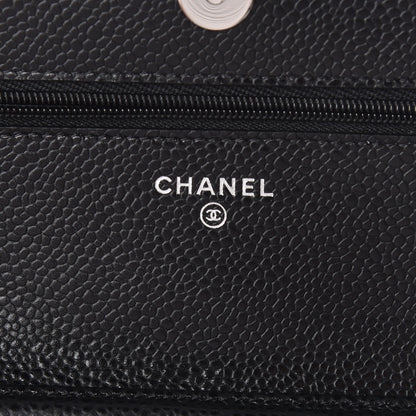Chanel Caviar Quilted Wallet On Chain WOC Black 6 of 11