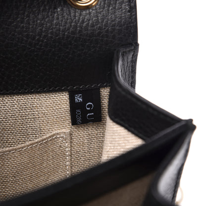 Gucci Dollar Calfskin Small Interlocking G Shoulder Bag Black 7 of 12