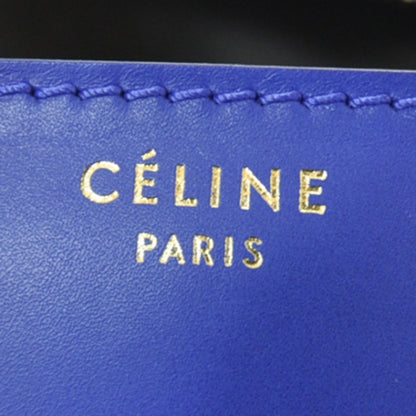 Celine Leather Suede Mini Luggage Bag Royal Blue 9 of 9