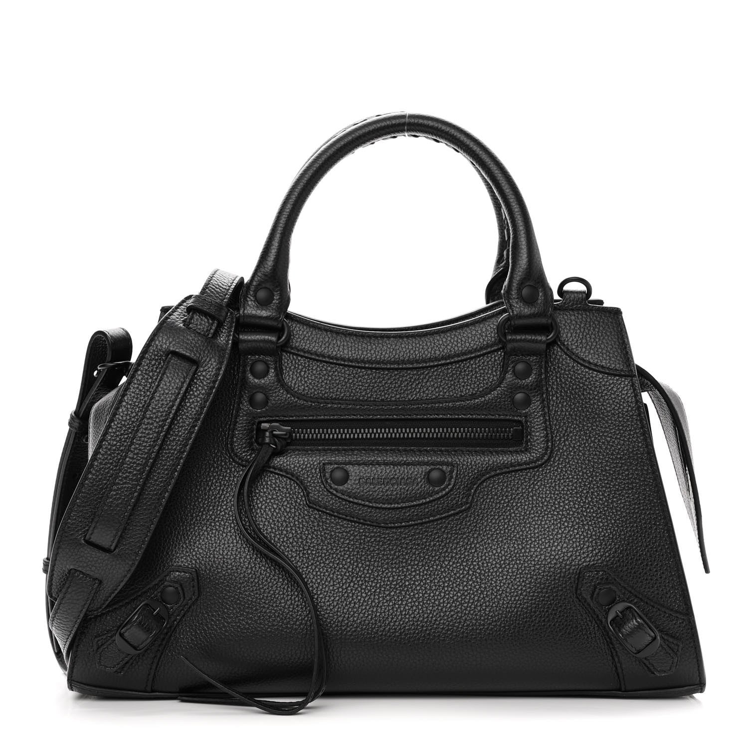 Balenciaga Grained Calfskin Neo Classic Black Hardware S City Black 1 of 10