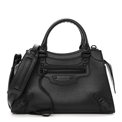 Balenciaga Grained Calfskin Neo Classic Black Hardware S City Black 1 of 10