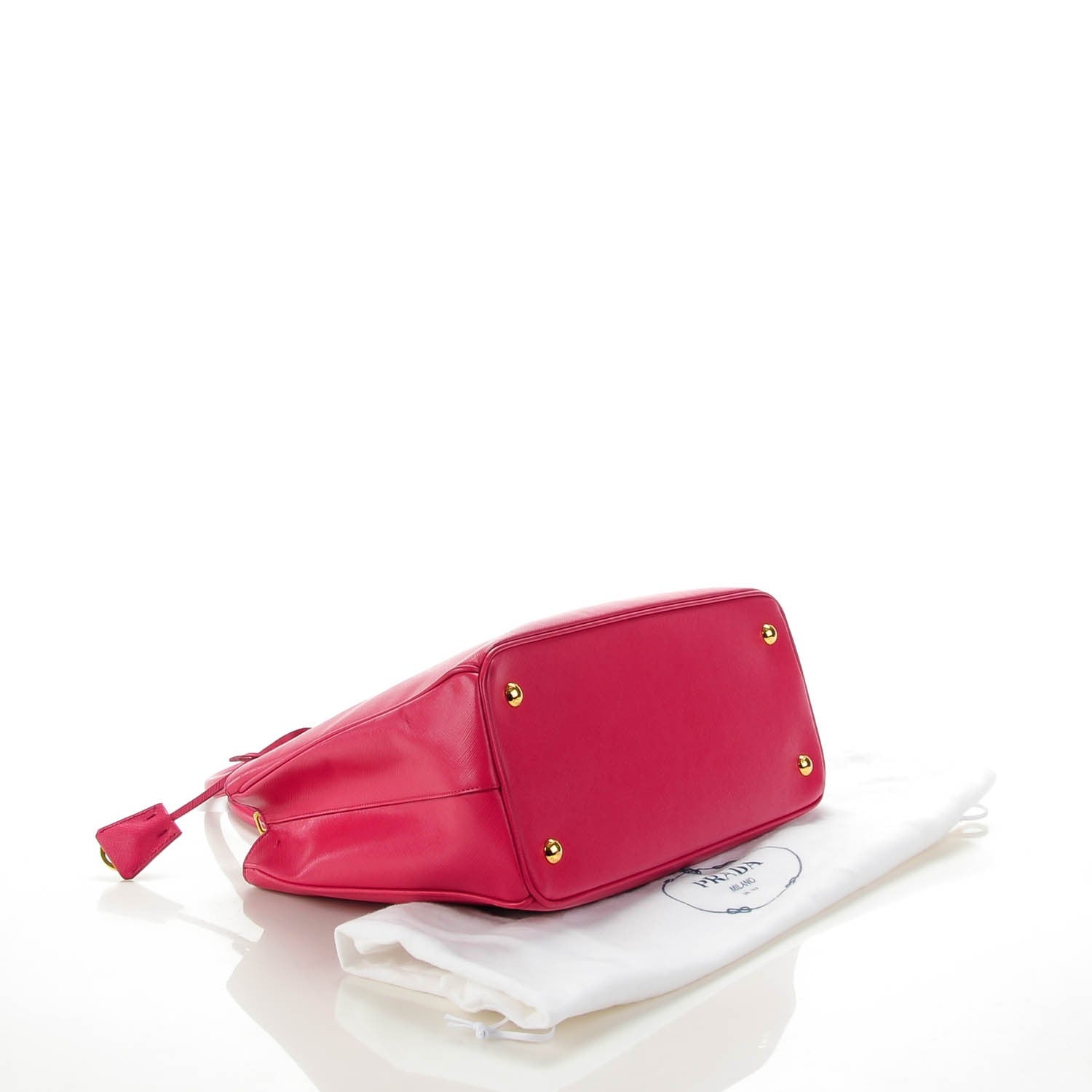 Prada Saffiano Lux Medium Tote Peonia 4 of 8