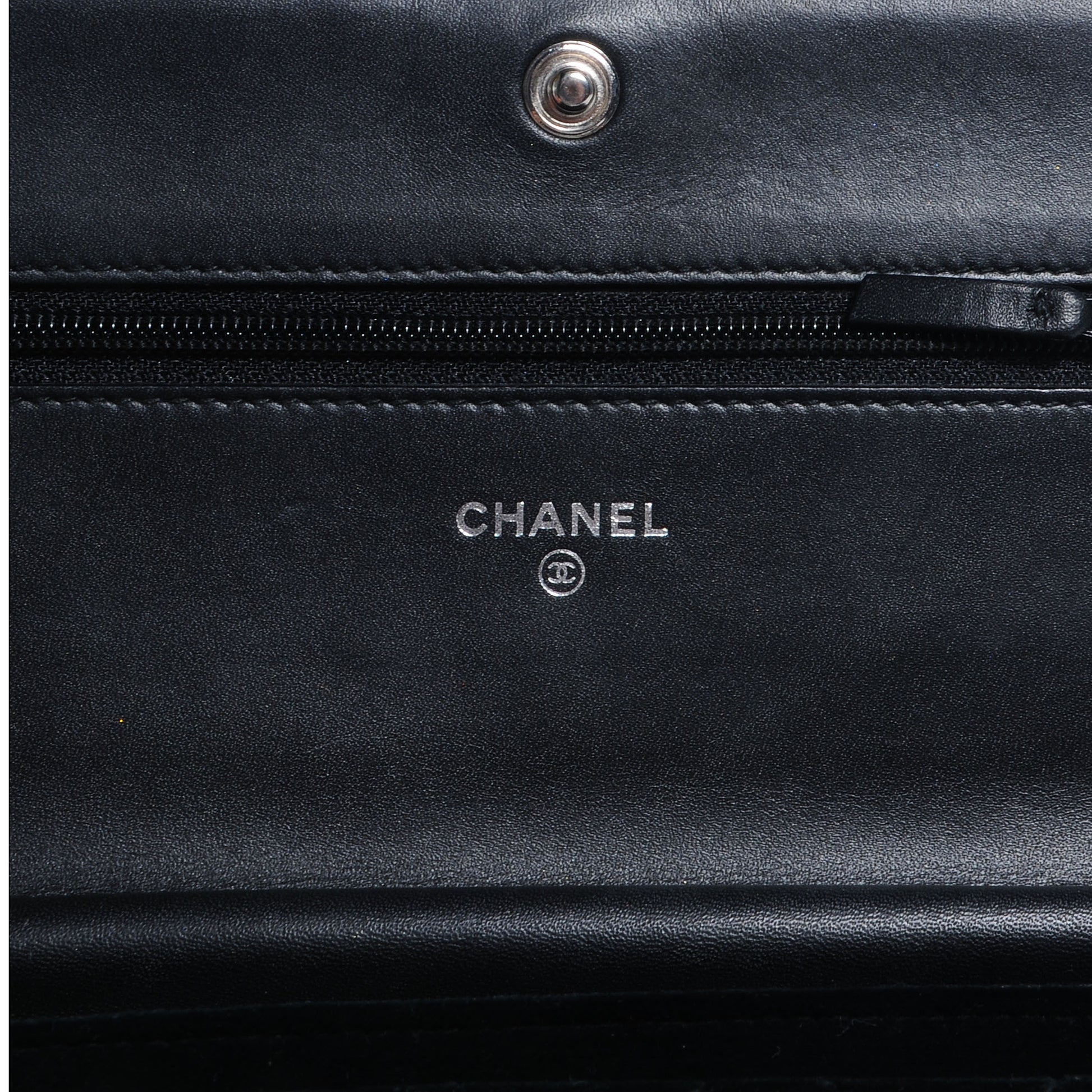 Chanel Velvet Quilted Boy Wallet On Chain WOC Black 6 of 8